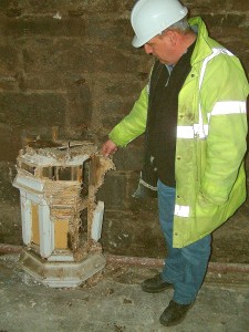 Rotten & Damaged East End of Corbel Boss