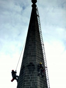 Steeplejacks on St Nicholas Kirk Steeple