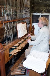 Ronald Leith City Carilloneur Playing the Carillon in St Nicholas Church Aberdeen Art Gallery and Museums Collection